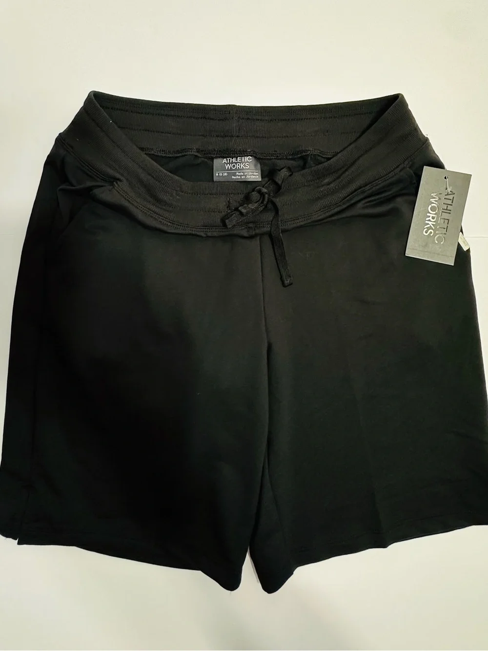 Athletic Works Black Women's Drawstring Athletic Shorts